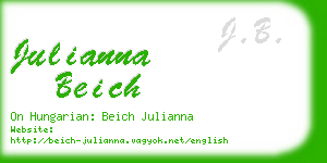 julianna beich business card